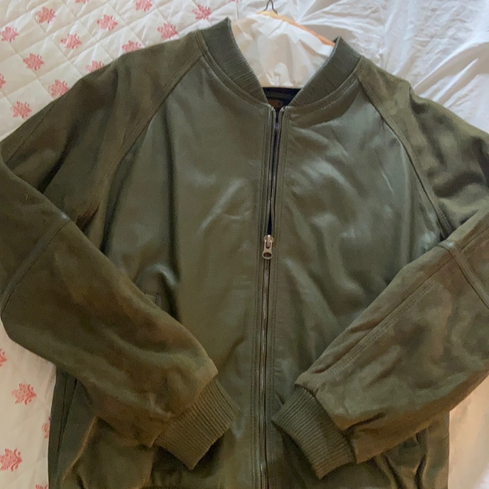 Men’s leather and suede jacket
